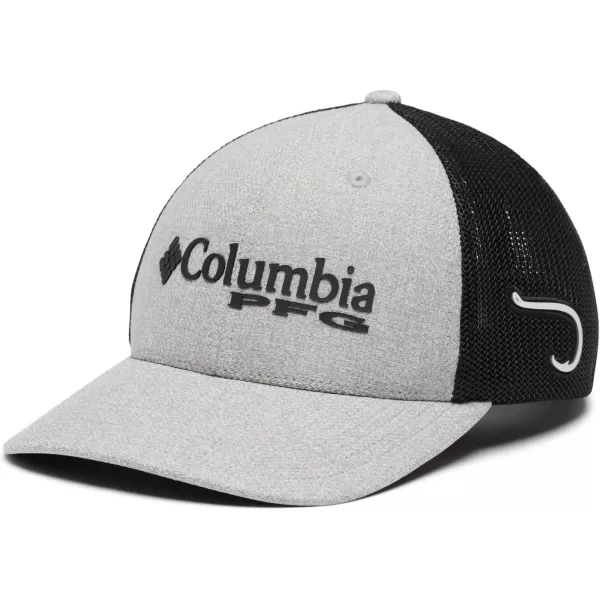 imageColumbia Womens PFG Logo Mesh Ball CapCool Grey HeatherBlack