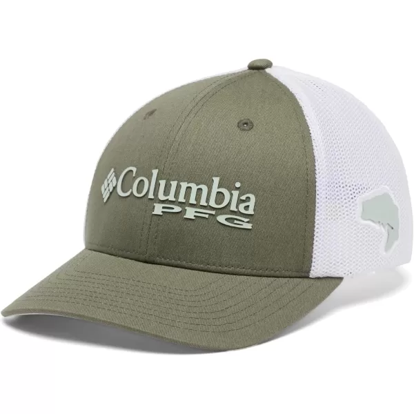 imageColumbia Womens PFG Logo Mesh Ball CapCypressCool GreenBass