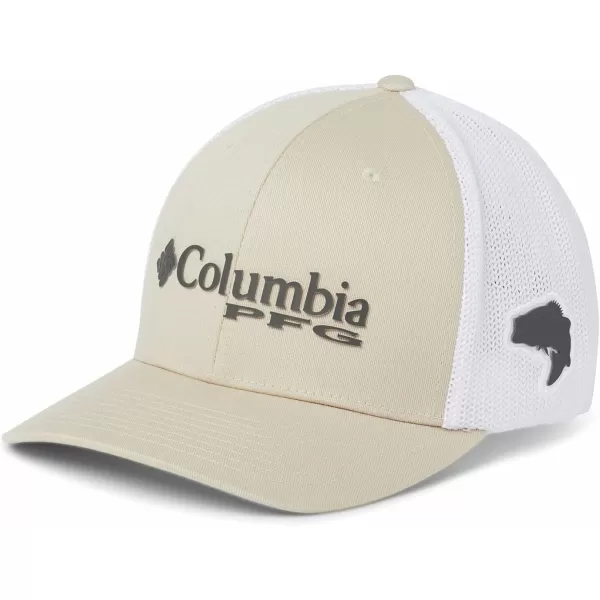 imageColumbia Womens PFG Logo Mesh Ball CapFossilGrillWhiteBass