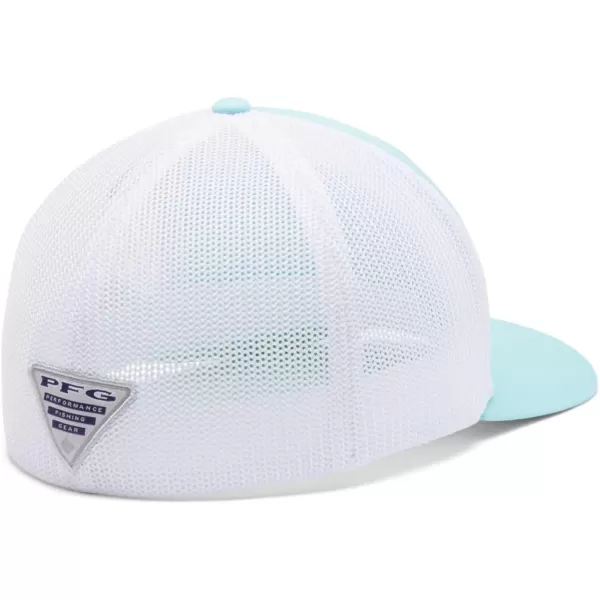 imageColumbia Womens PFG Logo Mesh Ball CapHigh CrownGulf Stream White Dorado