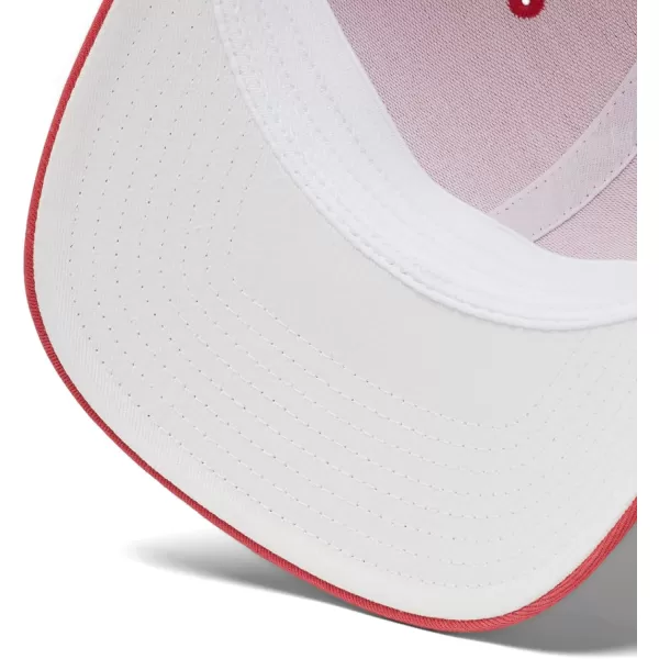 imageColumbia Womens PFG Logo Mesh Ball CapHigh CrownRed Hibiscus White Hook