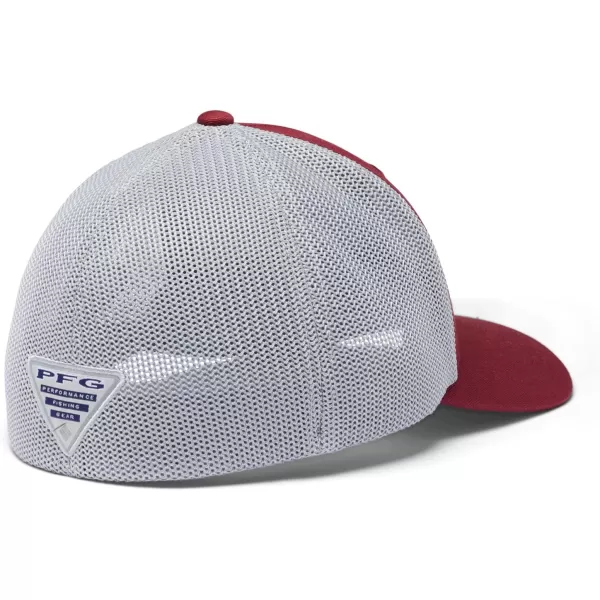 imageColumbia Womens PFG Logo Mesh Ball CapHigh CrownRed Jasper Cool Grey Redfish
