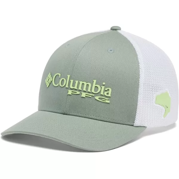 imageColumbia Womens PFG Logo Mesh Ball CapHigh CrownSafariKey West