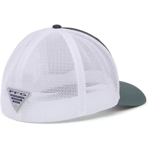 imageColumbia Womens PFG Logo Mesh Ball CapHigh CrownShark White Pond Permit