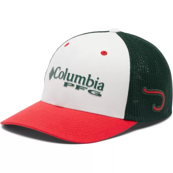 imageColumbia Womens PFG Logo Mesh Ball CapRed Spark