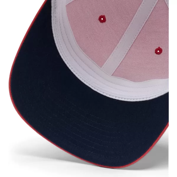 imageColumbia Womens PFG Logo Mesh Ball CapSunset Redcollegiate Navy