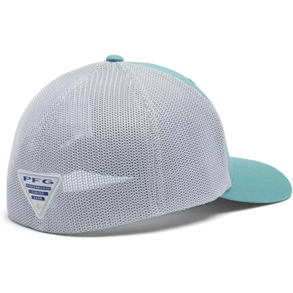 imageColumbia Womens PFG Logo Mesh Ball CapTranquil TealCool Grey