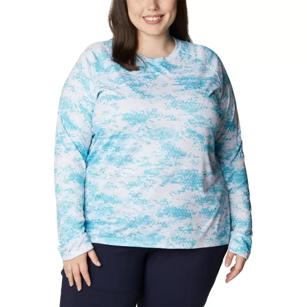 imageColumbia Womens PFG Super Tidal Tee Long Sleeve ShirtAtoll Pfg Camo Print