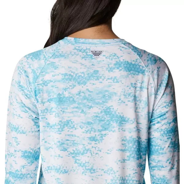 imageColumbia Womens PFG Super Tidal Tee Long Sleeve ShirtAtoll Pfg Camo Print