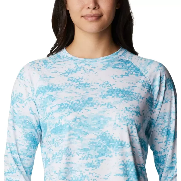imageColumbia Womens PFG Super Tidal Tee Long Sleeve ShirtAtoll Pfg Camo Print