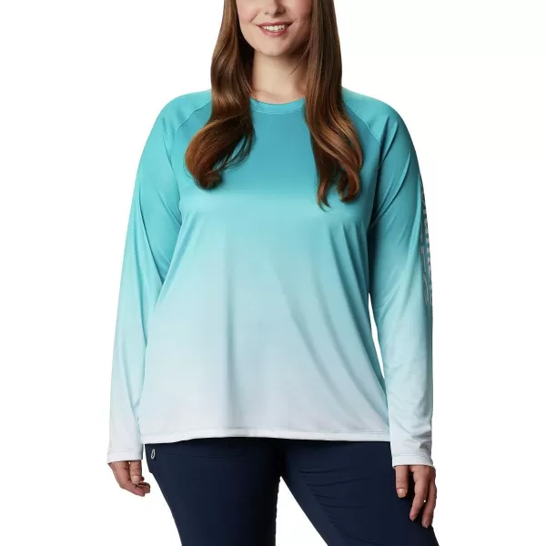 imageColumbia Womens PFG Super Tidal Tee Long Sleeve ShirtClear Water Gradient
