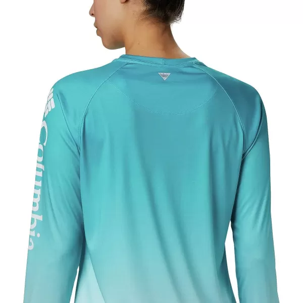 imageColumbia Womens PFG Super Tidal Tee Long Sleeve ShirtClear Water Gradient