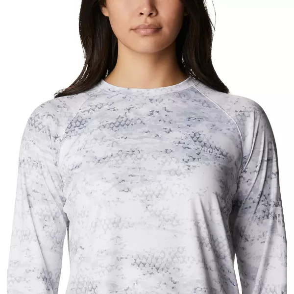 imageColumbia Womens PFG Super Tidal Tee Long Sleeve ShirtCool Grey Pfg Camo Print