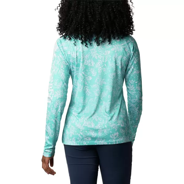 imageColumbia Womens PFG Super Tidal Tee Long Sleeve ShirtDolphin Archive Palms Print