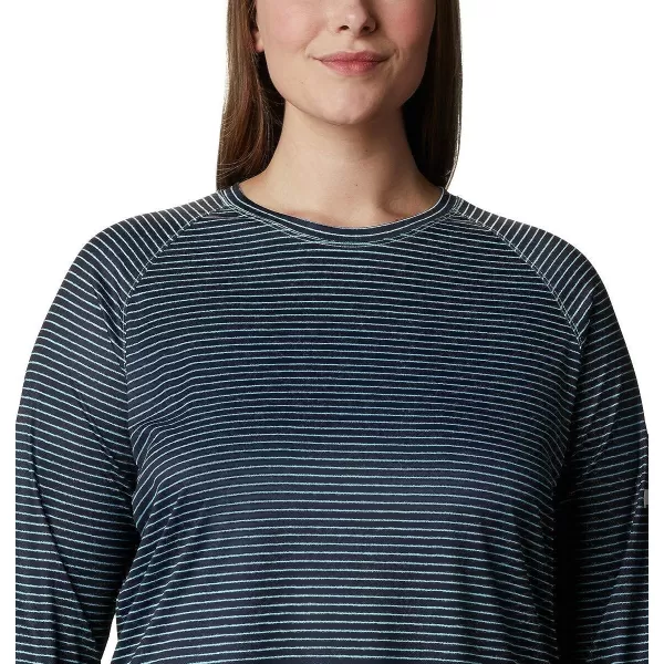 imageColumbia Womens PFG Super Tidal Tee Long Sleeve ShirtDolphin Wild Stripes Print