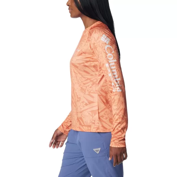 imageColumbia Womens PFG Super Tidal Tee Long Sleeve ShirtDusty Orange Tropictones