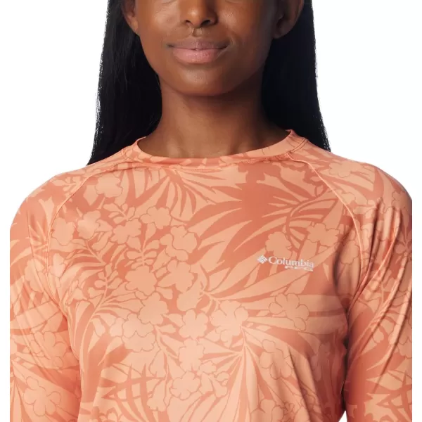 imageColumbia Womens PFG Super Tidal Tee Long Sleeve ShirtDusty Orange Tropictones