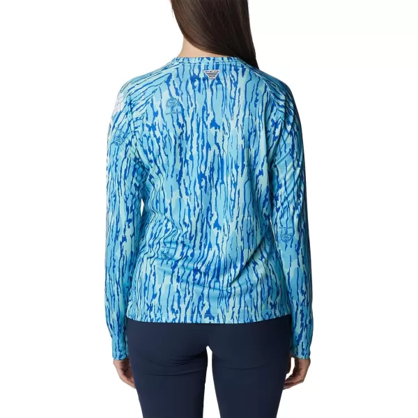 imageColumbia Womens PFG Super Tidal Tee Long Sleeve ShirtGulf Stream Mossy Oak Bottomland