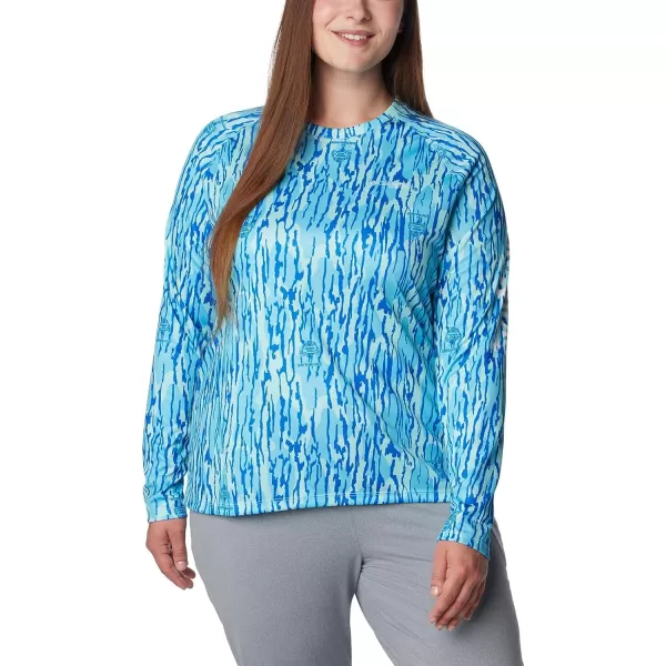 imageColumbia Womens PFG Super Tidal Tee Long Sleeve ShirtGulf Stream Mossy Oak Bottomland