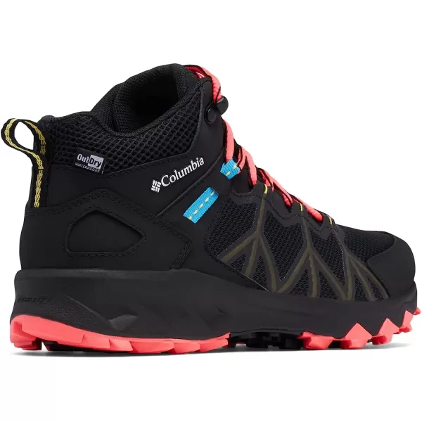 imageColumbia Womens Peakfreak Ii Mid Outdry Hiking ShoeBlackWhite