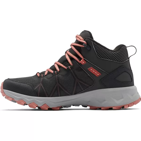 imageColumbia Womens Peakfreak Ii Mid Outdry Hiking ShoeDark GreyDark Coral