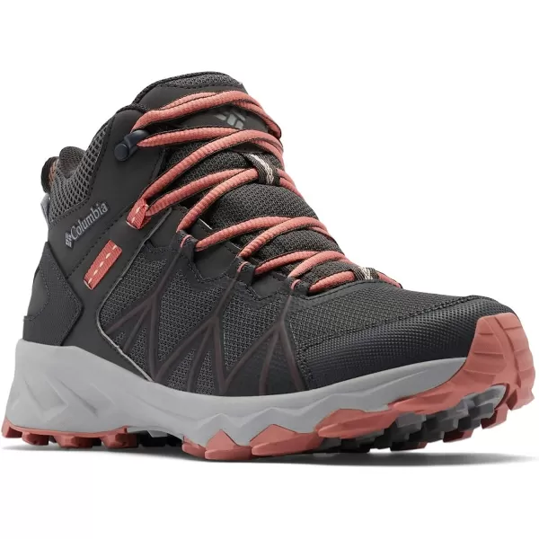 imageColumbia Womens Peakfreak Ii Mid Outdry Hiking ShoeDark GreyDark Coral
