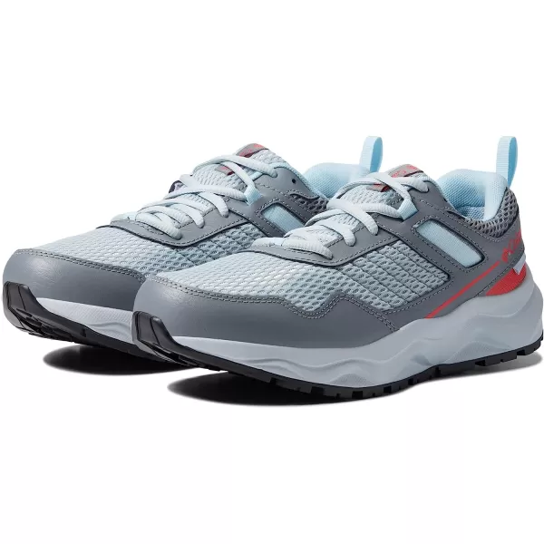 imageColumbia Womens Plateau Waterproof Hiking ShoeCirrus GreyRed Hibiscus