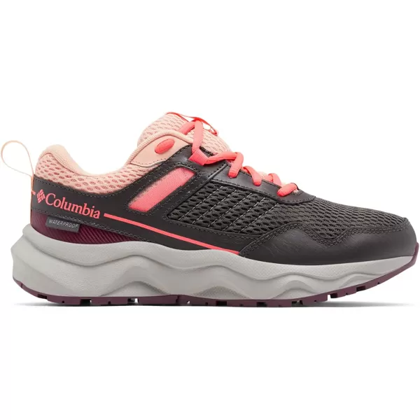 imageColumbia Womens Plateau Waterproof Hiking ShoeDark GreyNeon Sunrise