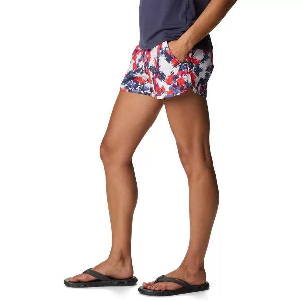imageColumbia Womens Pleasant Creek Stretch ShortWhite Typhoon Blooms Multi