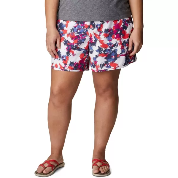 imageColumbia Womens Pleasant Creek Stretch ShortWhite Typhoon Blooms Multi