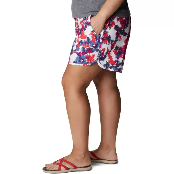 imageColumbia Womens Pleasant Creek Stretch ShortWhite Typhoon Blooms Multi