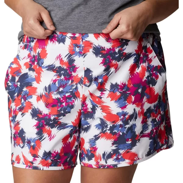 imageColumbia Womens Pleasant Creek Stretch ShortWhite Typhoon Blooms Multi