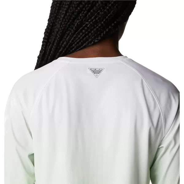 imageColumbia Womens Printed Tidal Deflector Long SleeveLight LimeDeep Marine Gradient