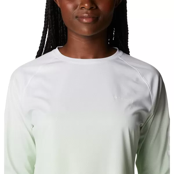 imageColumbia Womens Printed Tidal Deflector Long SleeveLight LimeDeep Marine Gradient