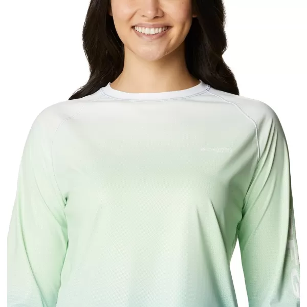 imageColumbia Womens Printed Tidal Deflector Long SleeveVivid Blue Gradient
