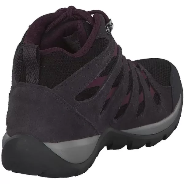 imageColumbia Womens Redmond V2 Mid Waterproof Hiking BootBlackBlack Cherry