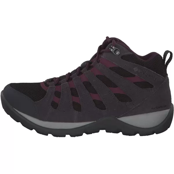 imageColumbia Womens Redmond V2 Mid Waterproof Hiking BootBlackBlack Cherry