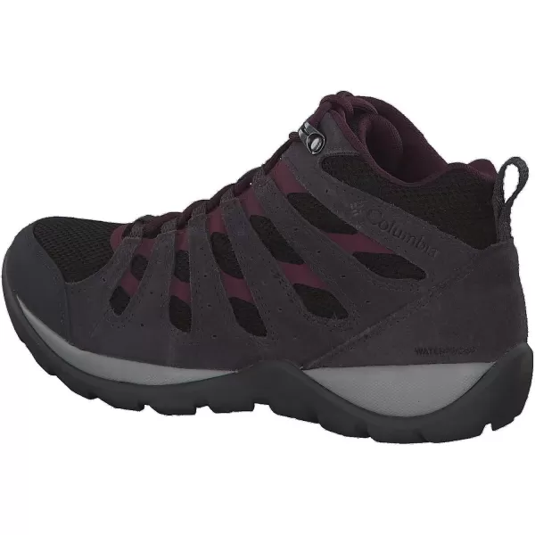 imageColumbia Womens Redmond V2 Mid Waterproof Hiking BootBlackBlack Cherry