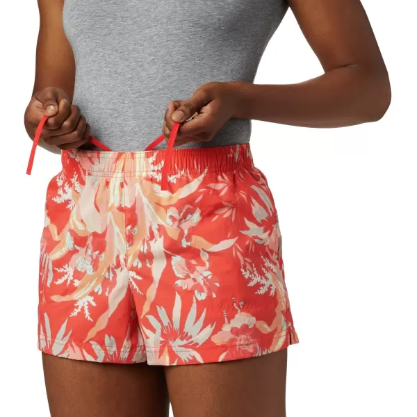 imageColumbia Womens Sandy River Ii Printed ShortBright Poppy Magnolia Print