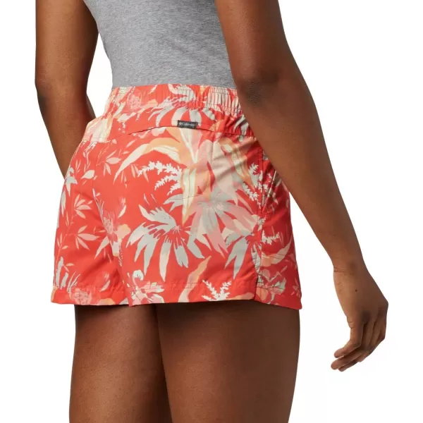 imageColumbia Womens Sandy River Ii Printed ShortBright Poppy Magnolia Print