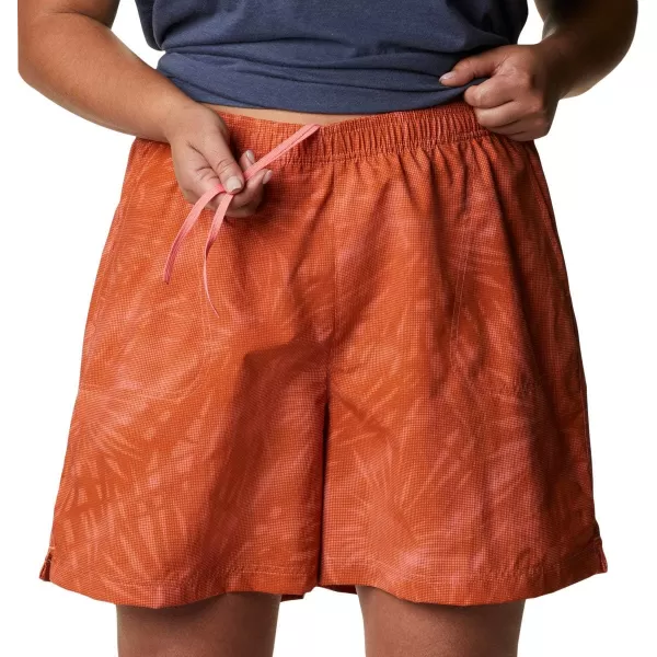 imageColumbia Womens Sandy River Ii Printed ShortSalmon Tonal Sunburst Print