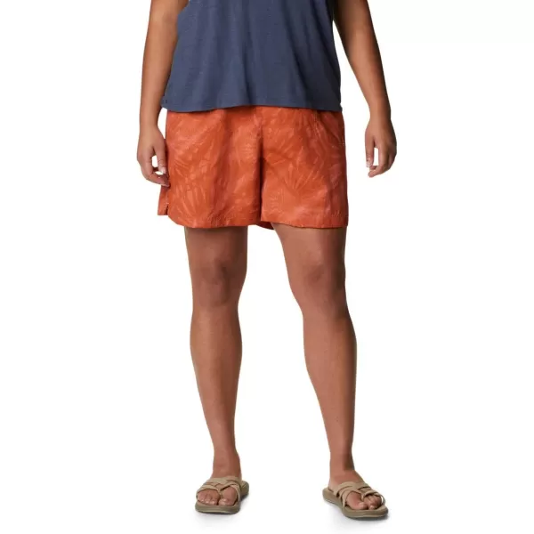 imageColumbia Womens Sandy River Ii Printed ShortSalmon Tonal Sunburst Print