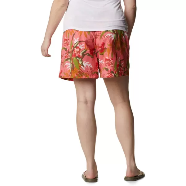 imageColumbia Womens Sandy River Ii Printed ShortSalmonMagnolia Print