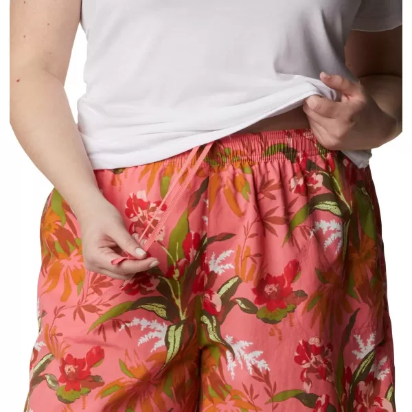 imageColumbia Womens Sandy River Ii Printed ShortSalmonMagnolia Print