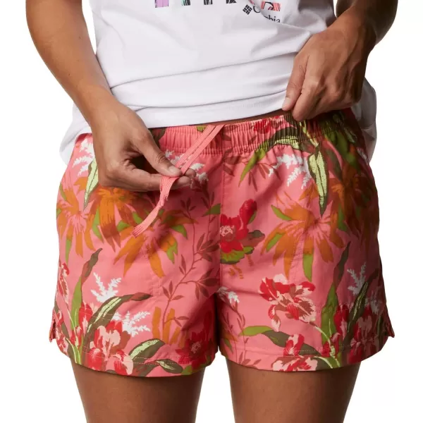 imageColumbia Womens Sandy River Ii Printed ShortSalmonMagnolia Print