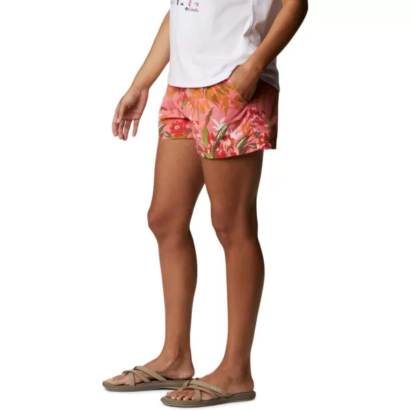 imageColumbia Womens Sandy River Ii Printed ShortSalmonMagnolia Print