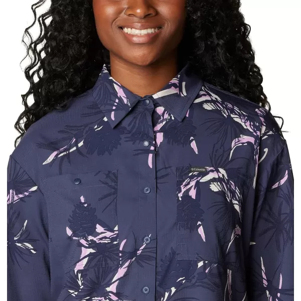 imageColumbia Womens Silver Ridge Utility Patterned Long Sleeve ShirtNocturnal Pinecones