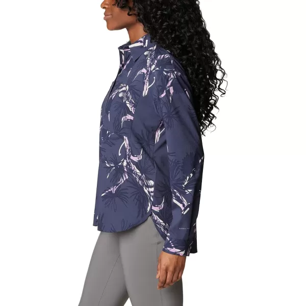 imageColumbia Womens Silver Ridge Utility Patterned Long Sleeve ShirtNocturnal Pinecones