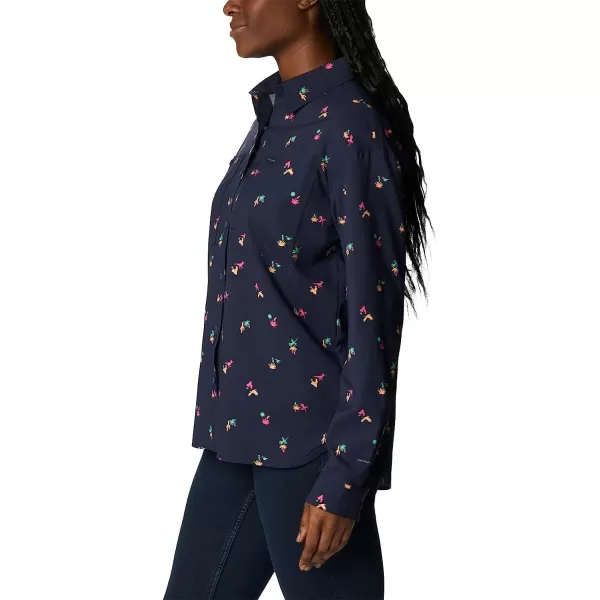 imageColumbia Womens Silver Ridge Utility Patterned Long Sleeve ShirtNocturnalBaja Blitz