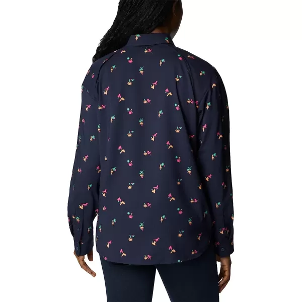 imageColumbia Womens Silver Ridge Utility Patterned Long Sleeve ShirtNocturnalBaja Blitz